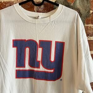 VTG NFL NY Giants Anvil Blue Bar Coors Light Promo T Shirt Men's XL 25x30